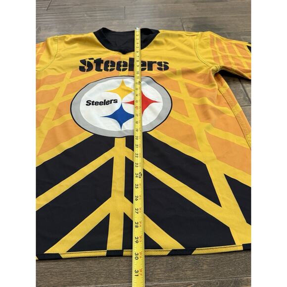 Pittsburgh Steelers NFL Mens Black Yellow Reversible Flag Football Jersey Size M - Picture 5 of 8